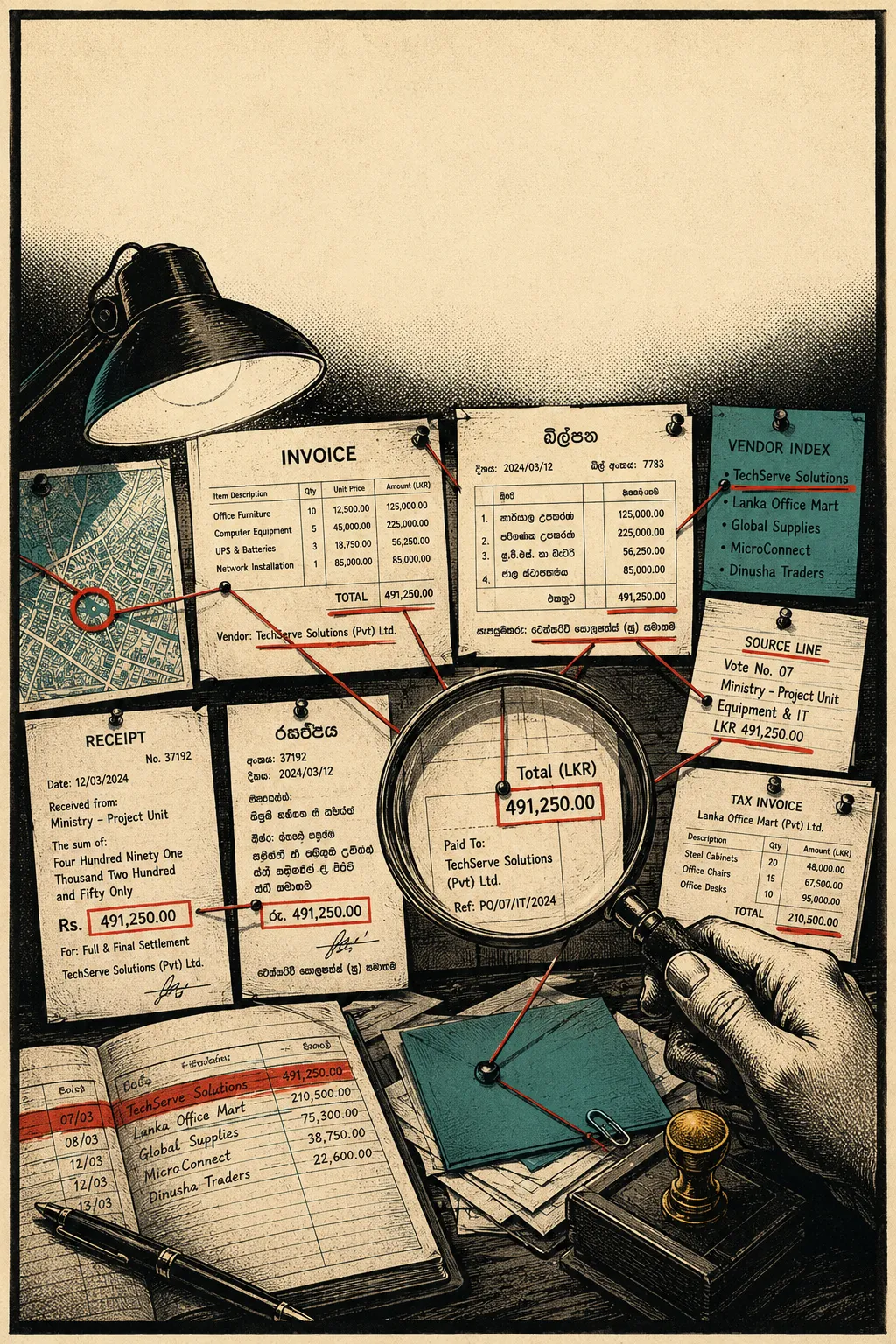 Movie-poster-style illustration for SME-GPT